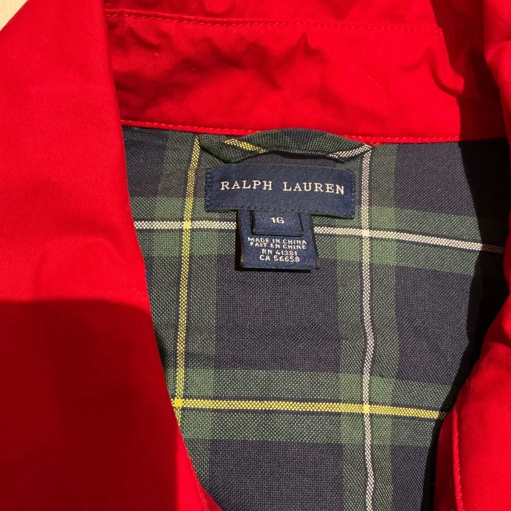 Ralph Lauren Red Trench Coat